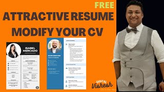 3 Free Resume Templates For Freshers Resume Format CV Template Word DOWNLOAD FREE shorts [upl. by Jeff147]