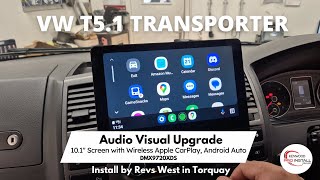 Vanlife VW T51 Gets 101quot Screen Apple CarPlay amp Android Auto DMX9720XDS vw vanlife caraudio [upl. by Akiram672]