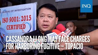 Cassandra Li Ong may face charges for harboring fugitive – Topacio [upl. by Gianni93]