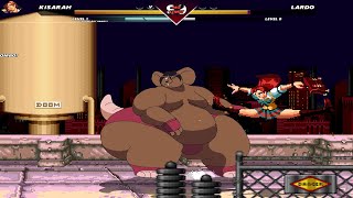 Kisarah vs Lardo  Mugen Fighting Games [upl. by Ahsiyn434]