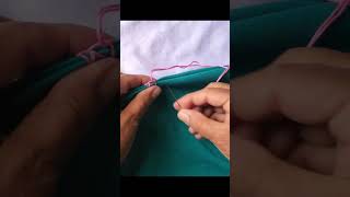 Overlock stitch by hand  Practical manual Overlock stitch Tutorial for beginners Sewing hack [upl. by Iralam710]