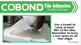 How to Install the Floor Tiles Using COBOND and Mortar Application [upl. by Aleahs]