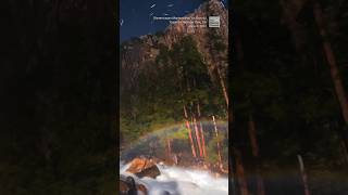 Moonbows spotted at Yosemite  shorts newvideo trending subscribe youtube [upl. by Wulfe]