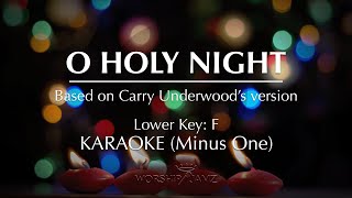 O Holy Night  Karaoke Lower Key [upl. by Daffie]