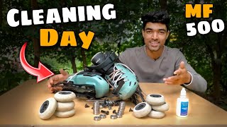 Aaj Karunga MF 500 Ko Clean 😃  Oxelo MF 500 Cleaning Video  Vishal skater [upl. by Alram]