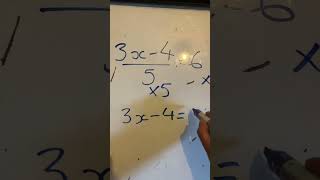 Solving Equations involving Fractions GCSE 91 Maths in just 60 seconds [upl. by Htbazile]