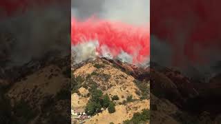 Exhilarating DC10 Firefighter Plane Pulls Off Incredible Maneuver In Silverado Canyon 9122014 [upl. by Nywroc]