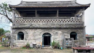 ONE YEAR  Completely Renovating a Stone Cabin Abandoned for 200 years  Start to Finish [upl. by Ahtnamys]