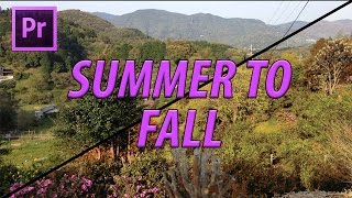 How to Turn Summer in to Fall in Adobe Premiere Pro CC 2017 [upl. by Ayian573]