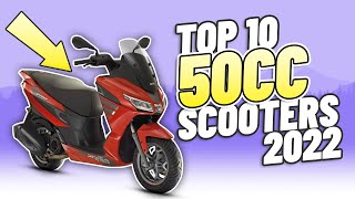 Top 10 50cc Scooters 2022 The best 50 Mopeds and Scooters for beginners and learners on a CBT [upl. by Attelahs]