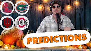 OHIO STATE VS INDIANA OLE MISS VS FLORIDA PREDICTION [upl. by Rucker849]