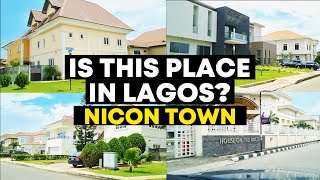 LAGOS NIGERIA  BEAUTIFUL ESTATE IN IKATE LEKKI  NICON TOWN LEKKI LAGOS [upl. by Eelime]