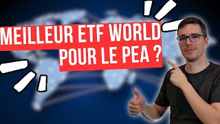 Quel est le meilleur ETF MSCI World sur PEA  iShares vs Amundi [upl. by Karlis]