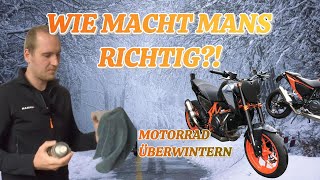 MOTORRAD FACHGERECHT EINMOTTEN  WINTER [upl. by Vig258]