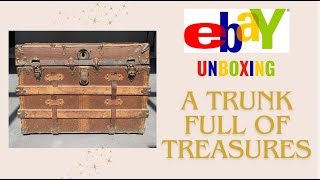 I Found An Antique Victorian Trunk Full Of Napoleon III Era Grand Tour Treasures On eBay [upl. by Navnod]