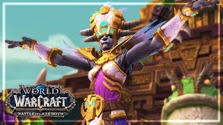 Zandalari Troll  Allied Race Unlock Cutscene  WoW BfA 815 [upl. by Sylvie]