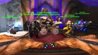 Tauren Elite Chieftain in Shattrath City  Power of the Horde feat epic bass guy [upl. by Yrelbmik978]