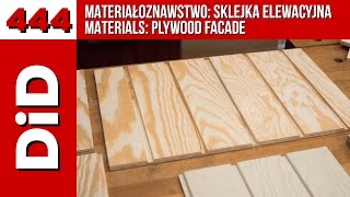 444 Materiałoznawstwo sklejka elewacyjna  Materials plywood facade [upl. by Ecilegna]