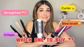 ✅Best Straightener  curler and blowbrush honest review 😍😳 straightner curler hairstyle hair [upl. by Janine580]