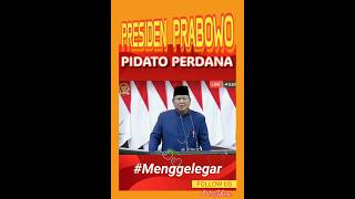 Pidato perdana Presiden Prabowo tanpa teks [upl. by Irama30]