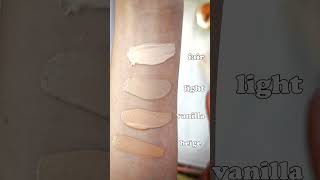 NYX Bare With Me Concealer Serum Swatches fair light vanilla beige [upl. by Otiv861]