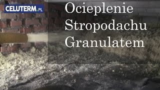 Ocieplenie poddasza granulatem  ekofiber [upl. by Inoliel]