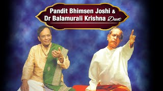 Pandit Bhimsen Joshi amp Dr Balamurali Krishna Duet  Raga Bhairav  Royal Festival Hall London [upl. by Cyler]