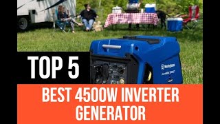 Top 5 Best 4500 Watt Inverter generator 2024 [upl. by Sihon964]