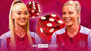 Dinner with David Beckham 😅  Alisha Lehmann and Rachel Daly  Roll The Dice 🎲 [upl. by Scrivings]