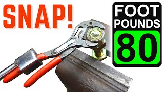 Little Knipex Cobra 125 Pliers Pushed to the Limit [upl. by Madai]