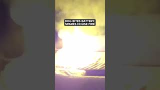 Dog bites lithiumion battery sparking house fire [upl. by Dewees759]