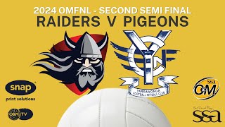 2024 Netball 2nd Semi Final  Raiders v Pigeons [upl. by Nonahs]