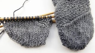 nadelspiel Sockenkalender  Jänner 2015  Mustersocken quotPebblesquot  Teil 4 Muster gespiegelt [upl. by Kauppi]