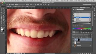Photoshop Tutorial  Zähne weiß machen  Anleitung Deutsch HD [upl. by Malamut]