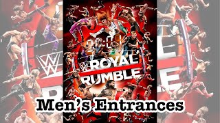 2022 Royal Rumble  30 Men Royal Rumble Entrances [upl. by Scharf12]