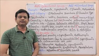 Anti Diarrhoeal Drugs Part 03 Introduction to Antimicrobial Drugs  Treatment of Diarrhoea [upl. by Tirrell]