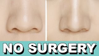 How to Make a BIG NOSE Look SMALLER NO SURGERY [upl. by Ttergram]