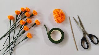 flower using yarn l 2 [upl. by Huai239]