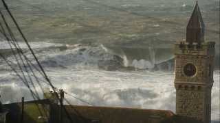 Porthleven Storm Feb 2014 [upl. by Esenahs769]