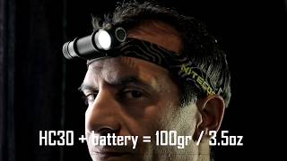 Nitecore HC30 headlamp  Unbox Test Advice  Review [upl. by Crofton]