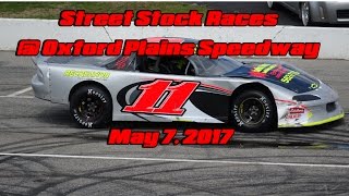 Street Stock Races  Oxford Plains Speedway on 5717 [upl. by Wolk992]