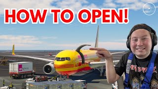 How to open cargo door on Captain Sim Boeing 767 MSFS2020 [upl. by Armanda]