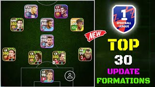 Top 30 New Unique Formations Update In eFootball 2024 Mobile  New Formations In eFootball 2024 🤩🔔 [upl. by Ahsiuqel855]