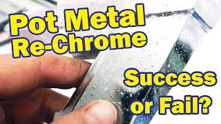 How to Restore and Chrome Pot Metal mazak monkey metal zamak [upl. by Aleyak]