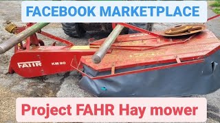 Facebook Marketplace Project Fahr KM20 Hay mower repair 2 drum mower [upl. by Namolos]