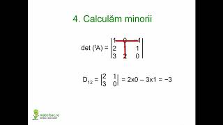 Matrice inversabile  exemplu rezolvat  Algebra cls a 11a [upl. by Let]