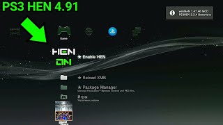 Cara mudah Pasang Enable HEN PS3 HEN 491 Langsung di PS3 [upl. by Bluhm13]