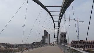 Weil am Rhein Germany 🇩🇪  Three Countries Bridge Dreiländerbrücke  Passerelle des Trois Pays [upl. by Mcnalley]