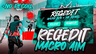 PAINEL REGEDIT MACRO AIMBOT COM NO RECOIL 🎯⚙️ A MELHOR REGEDIT PARA TODOS EMULADORES 😱 FULL CAPA FF [upl. by Nayt]