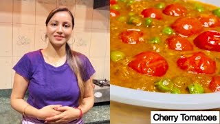 Cherry Tomatoes gravy Recipe  Cherry Tomato Sabji  Matar Malai  Rekha’s Kitchen [upl. by Perlie143]